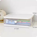 Axyaa Desktop Drawer Organizer | Clear Multi-Layer Storage Rack for Office Supplies