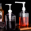 Axya Transparent Syrup Dispenser Pump Bottle Honey Jar Container