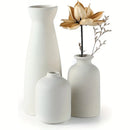 Axyaa Rustic Ceramic Vase Set for Modern Farmhouse Decor