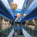 Axya Planet Pendant Lights: Decorative LED Chandelier, Indoor/Outdoor Resin Lamp