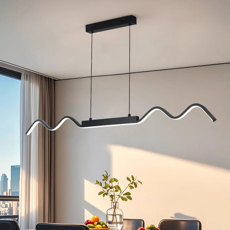 Axyaa Modern Simple Pendant Chandelier for Dining Room, Kitchen, and Living Room