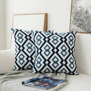 Axyaa Geometric Floral Embroidered Cushion Cover 45x45cm