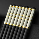 Axyaa Premium Chinese Sushi Chopsticks Set - Anti-bacterial & Anti-mould - Home Use