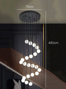 Axyaa Modern Simple Indoor LED Chandelier Ceiling Lamp for Living Room