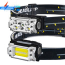 Axya Smart Sensor Rechargeable LED Headlamp White/Red Light Waterproof Headlight