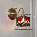 Axyaa Colorful Cube LED Wall Sconce Copper Glass E27 Vanity Light