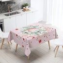 Axyaa Christmas Wreath Tree Tablecloth for Wedding Party Home Decoration