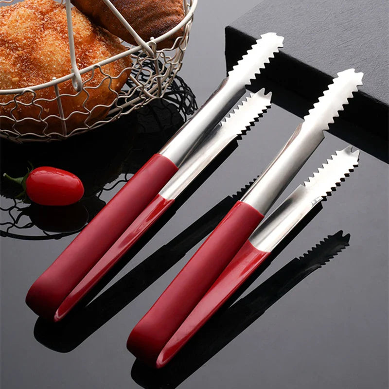 Axyaa Stainless Steel Food Clip Tweezer for Grilling and Buffet