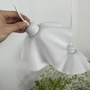 Axyaa White Flower Pendant Light for Kitchen & Hallway, E27 Base Fixture