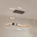 Axyaa LED Crystal Chandelier Ceiling Lamp for Indoor Living Room Lighting