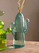 Axyaa Cactus Design Glass Vase: Exquisite Table Centerpiece for Home Decor & Gifts.