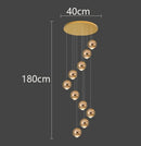 Axyaa LED Pendant Chandeliers: Modern Lighting for Living Room and Staircase