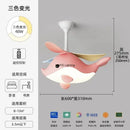 Axyaa Nordic Airplane & Fish Fan Pendant Light: Children's Bedroom Chandelier