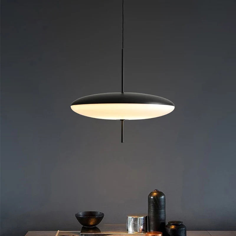 Axyaa Modern LED Black & White Chandelier for Restaurant, Living Room, Bedroom.