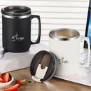 Axyaa Stainless Steel Insulated Coffee Mug with Handle