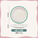 Axyaa Ceramic Letter Dining Plate Blogger Style Beautiful Dish Breakfast Plate