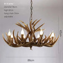 Axyaa Retro Deer Horn LED Pendant Light for Hot Pot Restaurant and Clothing Store