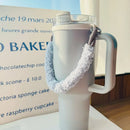 Axyaa Plush Tumbler Handle for Stanley Cup 30/40 oz - Kawaii Water Bottle Carrier