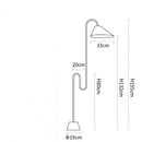 Axyaa Music Note Designer Vertical Floor Lamp - Scandinavian Style Vintage Living Room Lighting