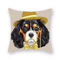 Axyaa Cartoon Animal Print Polyester Pillow Cover for Home Decor
