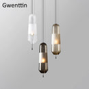 Axyaa Industrial Glass Pendant Lights for Home Decor Dining Room Bedroom
