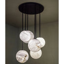 Axyaa Marble Pendant Light: Nordic Modern Luxury for Kitchen, Living Room, Bedroom, LED Coffee Shop