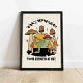 Frog Self Love Canvas Poster by Axyaa for Home Decor