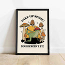 Frog Self Love Canvas Poster by Axyaa for Home Decor