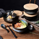 Axyaa Ceramic Noodle Bowl with Lid