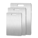 Axyaa Stainless Steel Cutting Board Set - Non-Slip Kitchen Chopping Boards