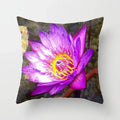 Axyaa Decor Pillowcase: Flower Print Square, Bedroom & Living Room 45x45cm