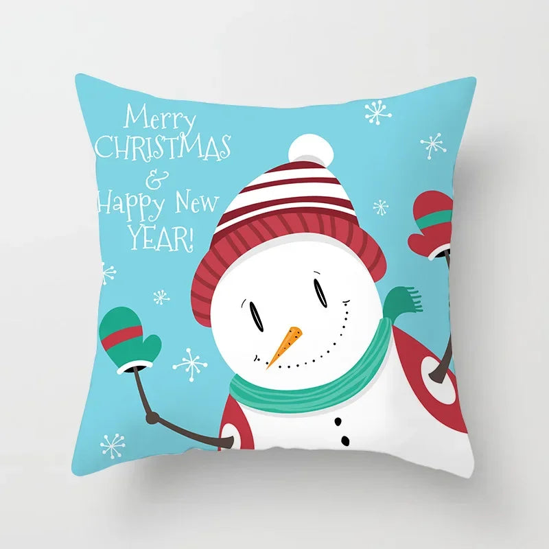 Axyaa Santa Claus Polyester Throw Pillow Case 45X45CM
