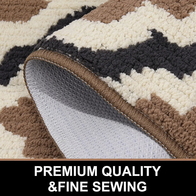 Axyaa Washable Indoor Entryway Door Mat Non-Slip Absorbent Resist Dirt Floor Mat