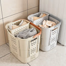 Axyaa Collapsible Laundry Basket with Side Containers - Space-Saving and Portable Storage