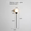 Axyaa Glass Ball Wall Lights for Home Bedroom Decoration with Artistic Reflection