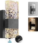 Axyaa Outdoor Dusk to Dawn Wall Sconce - LED Waterproof Porch Light Fixture