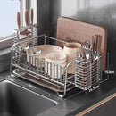 Stainless Steel Drainer Rack for Kitchen Organization - Axyaa Dish Drying Shelf