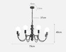 Axyaa Modern LED Chandelier Pendant Light for Indoor Dining Room Lighting