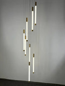 Axyaa Nordic Loft LED Chandelier - Stylish Modern Living Room Lighting