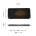 Axyaa Ceramic Sushi BBQ Plate: Japanese Style Rectangular Flat Plate for Restaurant