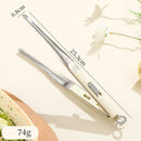 Axyaa Stainless Steel Food Clip: Multi-Use BBQ Tongs for Steak, Pizza, Sushi