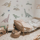 Axyaa Dino Alphabet Wall Decals for Kids Room Decor