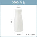 Axyaa White Ceramic-Style Plastic Flower Vase Pot for Home Decoration