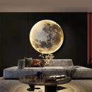 Axyaa Moon Wall Lamp LED Sconce 3D Magic Ring Light for Home Decor
