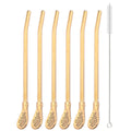 Axyaa Stainless Steel Tea & Juice Drinking Straw Set for Parties & Bars