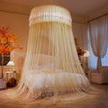 Axyaa Summer Round Top Mosquito Net for Princess Bed
