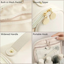 Axyaa Transparent Waterproof Travel Cosmetic Bag with Hook & Zipper