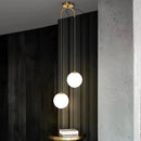 Nordic Glass LED Pendant Lights by Axyaa - Modern Living Room Bedroom Lighting
