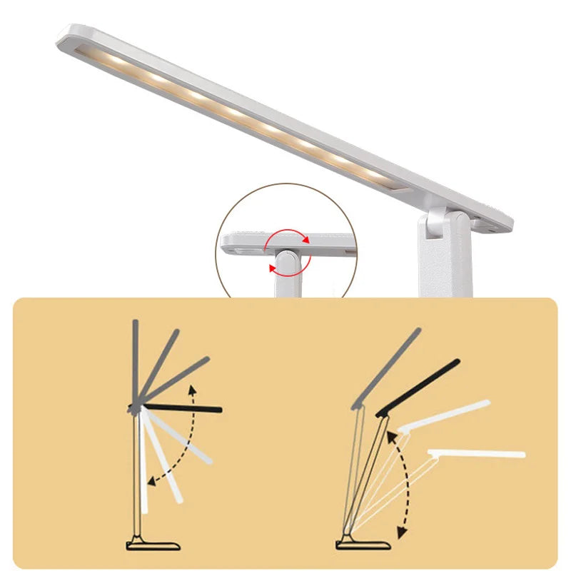 Axya Touch Dimmable LED Table Lamp - Rechargeable & Eye-Friendly