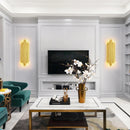 Axyaa Nordic Light Luxury Metal Wall Lamp for Living Room Bedroom Corridor Aisle